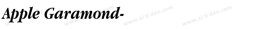 Apple Garamond字体转换
